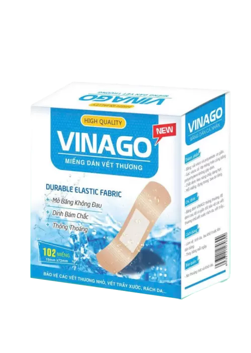 Băng Cá Nhân Vinago Hộp 102 Miếng